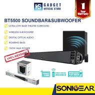 SonicGear BT5500 / BT3500 / BT6500 / 5300BT SOUNDBAR WITH WIRELESS SUBWOOFER / 1 year warranty 1 to 