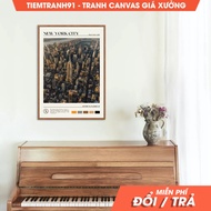Wall paintings, Oil Paint, New York Wall Art, New York Poster, New York Photo, New York Decor, USA. 