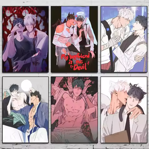 1PC Anime Vampires MIGNON BL Poster Stickers Waterproof Wall Art For Living Bedroom Retro Room Decor