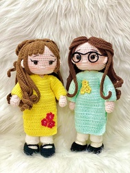 Búp bê bé gái xinh xắn bằng len(15x30)