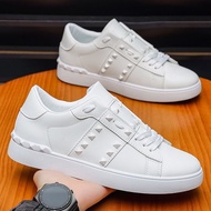 2026 Spring New Style Korean Version Punk Retro Willow Studs Fashion White Shoes Male Spirit Guy Riv