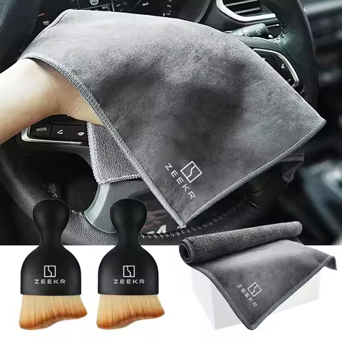 For ZEEKR 001 009 007 7X MIX 007 GT 001 FR 9X DX1E Suede Fleece Microfiber Wash Towel Car Cleaning R
