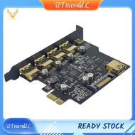 [UTnus9ddL] USB 3.2 PCIE Expansion Card PCIE 1X to USB 3.2 TYPE-C USB 3.2 Gen1 Adapter Multiplier US