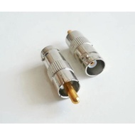 Connector AV Male to bnc female Jack rca AV Konektor AV male camera kamera cctv rg59 rg6 TV kabel v