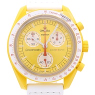 近新歐米茄 x Swatch 太陽之旅超霸系列 SO33J100 石英錶，尼龍/生物陶瓷黃色錶殼，0030 [二手]OMEGAS033J100 男士腕錶