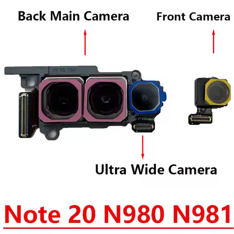 Main Rear Ultra Wide Back Camera For Samsung Galaxy Note 20 4G 5G N980F N981U N981N N981B N9810 Fron