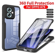 For OPPO A79 5G A 79 OPPOa79 Phone Case 360° Full Protective Double Sided Acrylic With Camera Lens P
