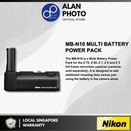 Nikon MB-N10 Multi-Battery Power Pack for Nikon Z 7II, Z 6II, Z 7, Z 6 and Z 5 | Nikon Singapore Warranty