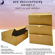 18x18 Laminated Rice Box 325 Gsm Catering Box 18x18 (B4K4-18X18X7.5 Cm)