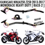 KAWASAKI NINJA250 Z250 2013 - 2017 RACK 2 MONORACK HEAVY DUTY TAPAK-J TOP BOX BRACKET BELAKANG CASE 