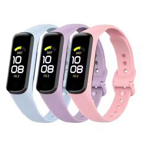 3PCS Soft Silicone Strap For Samsung Galaxy Fit 2 R220 Smart Bracelet Band Replacement Strap For Gal