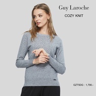 เสื้อผู้หญิง Guy Laroche Cozy Kint เสื้อเบราส์ผ้าถัก แต่งรีดสตัดด้านหน้า (GZT5DG)