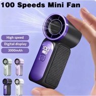 3000mAH X688 Portable Handheld Fan USB Rechargeable Mini Cooling Fan Adjustable Pocket Fan for Outdo