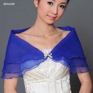 Blue Bridal Lace Wedding Party Dress Bolero Cardigan Set Bpm025