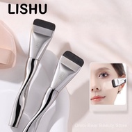 Lishu Foundation Brush Flat Head One-Shaped Flawless Portable Makeup Brush No Trace Not Easy to Abso