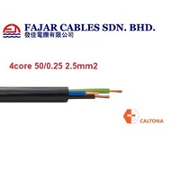 Fajar TRS 2.5mm X 4core TRS Cable 100% Pure Copper 1Meter