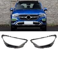 For Mercedes-Benz GLC W254 GLC200 GLC260 GLC300 2023 Car Headlight Lens Cover Lampshade Transparent 