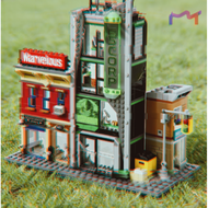 Disney | 808pcs Movie Oscorp Tower Battle Scene Famous Hero Building Blocks Sets Model DIY Creative 