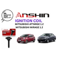 ANSHIN JAPAN QUALITY MITSUBISHI ATTRAGE MIRAGE 1.2 IGNITION PLUG COIL 1832A057
