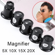 Watchmaker Magnifying Glass Watch Magnifier Watch Repair Loupe Tool 3X 5X 10X 15X 20X Monocular Eye 