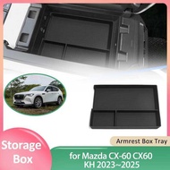 Car Storage Box for Mazda CX-60 CX60 KH 2023~2025 2024 Rubber Center Console Sundries Organizer Armr