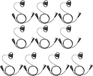 D Shape Clip-Ear Headset Earpiece PTT with Mic Compatible with Retevis H-777 Kenwood PUXING Baofeng 