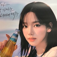 Aespa Karina A2 Size Official LOTTE Chilsung Poster Unfolded Hard Tube Kpop