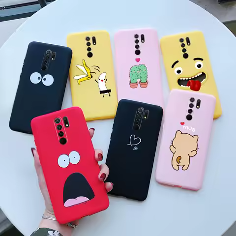 For Xiaomi Redmi 9 Case Cover For Xiaomi Redmi 9 Redmi9 Case Silicone Soft Phone Back Protector Fund