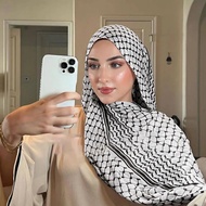 New Style Printed Chiffon Headscarf Arabic Scarf Middle East Dubai Turkey Balestan Headscarf Ready S