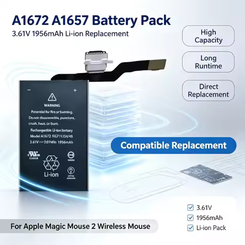 3.61V 1956mAh A1672 A1657 Battery For Apple Magic Mouse 2 020-00634 020-00633 Wireless Mouse Hight Q