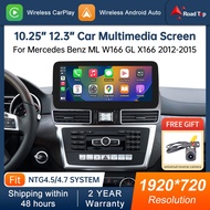 12.3 inch Head Unit Touch Screen for Mercedes-Benz ML GL W166 X166 2012-2015 NTG4.5 Wireless CarPlay