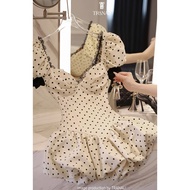 Standard Product Ali JUM Polka Dot Puff Sleeve Ali Pearl