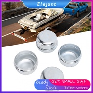 eleganthome Tbest 1.98 Inch Trailer Axle Dust Caps Heavy Duty Steel Hub Bearing Grease Covers for Bo
