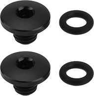 SING F LTD 2Set Bicycle Bleed Screw O Ring Bike Split Body Oil Cap Screw TC4 Titanium Alloy M5x10mm 