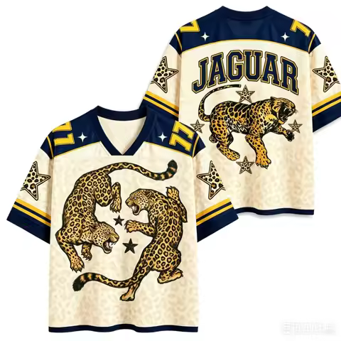 Fun Leopard 3DPrinting Men Plus-size V-NeckT-Shirt Outdoor Retro Breatha Quick-Drying Trendy Y2K Har