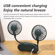 USB mini fan usb portable fan electric mini portable double fan USB fan strong wind rechargeable fan portable neck fan