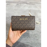 MK Logo Brown Medium Wallet