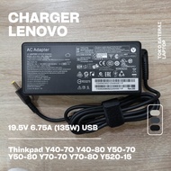 Laptop Charger Adapter Lenovo Thinkpad Y40-7O Y40-80 Y50-70 Y50-80 Y70-70 Y70-8O Y520-15 19.5V 6.75A