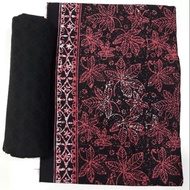 KAIN BATIK SET - Batik Cotton + Plain Dobby