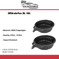 [ILM] Oil Drain pan Waste Drip pan Heavy duty Car Engine Oil Tray (8L / 15L)
