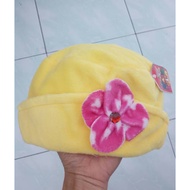 Girls Flower Feather Hat