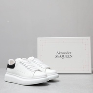 Alexander McQueen Ready Stock · Free Shipping McQueen White Shoes Heightening Platform Platform Shoe