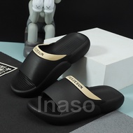 Inaso Sendal Slop Slide Pria Casual Sandal Cowok Dewasa Karet Jelly Slipper Empuk Anti Slip Keren Tr