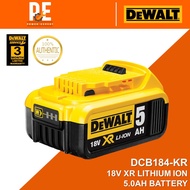 DEWALT DCB184 18V 5.0AH XR Li-ION BATTERY