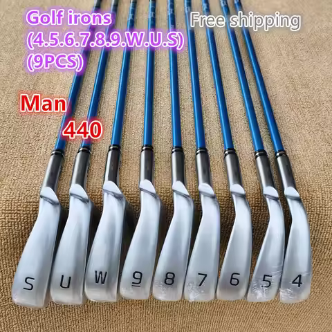 2025New Men's 440 Golf club Silver G440 Golf irons Iron Set 4-9W/U/S (9pcs) Flex R/S/SR With Steel/G