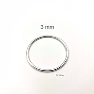 กำไลข้อมือเงินแท้925 กำไลหลอด ขนาด34มิล พร้อมใบรับประกัน