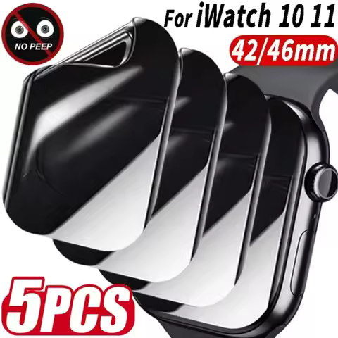 1-5Pcs Anti-Spy Hydrogel Flim Screen Protector for Apple Watch Series 11 10 42mm 46mm Privacy Protec