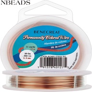 1roll Round Craft Copper Wire Raw(Unplated) 0.8mm 20 Gauge