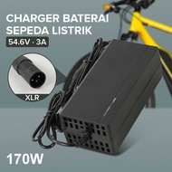 *MOST WANTED* JNENCONN Electric Bike Scooter Battery Charger Adapter XLR 54.6V 3A - 48V3A