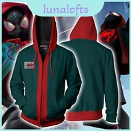 Miles Morales Men Spiderman Into The Spiderverse Hoodie With Elegant Long Sleeves And Versatile Spri